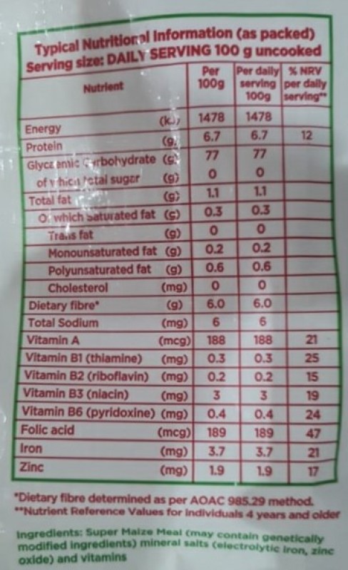 Super Fine White Maize (Corn) Flour from South Africa